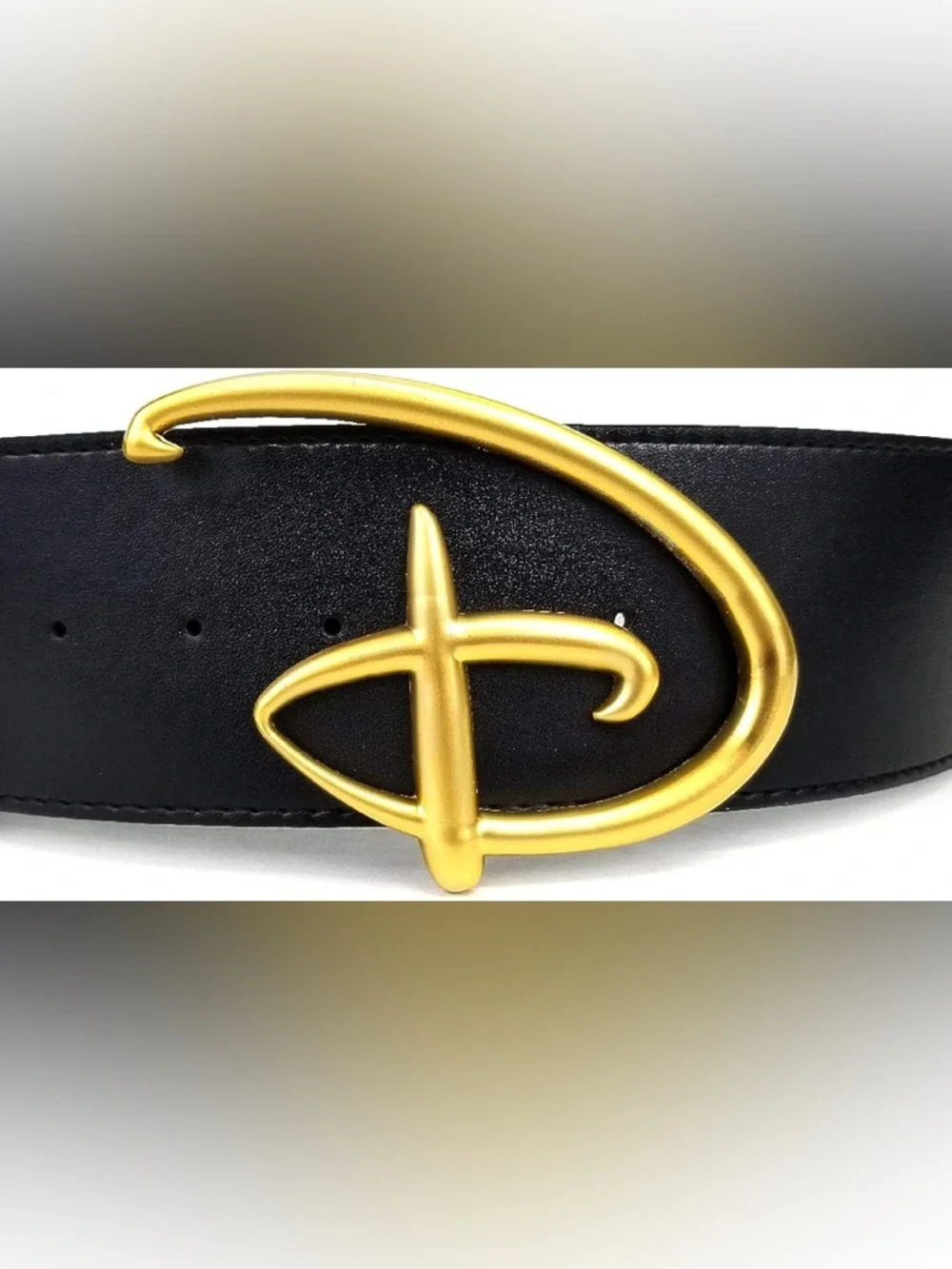 NEW Disney Buckle-Down Signature D Gold Belt size XL
